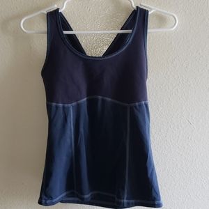 Blue prana yoga top